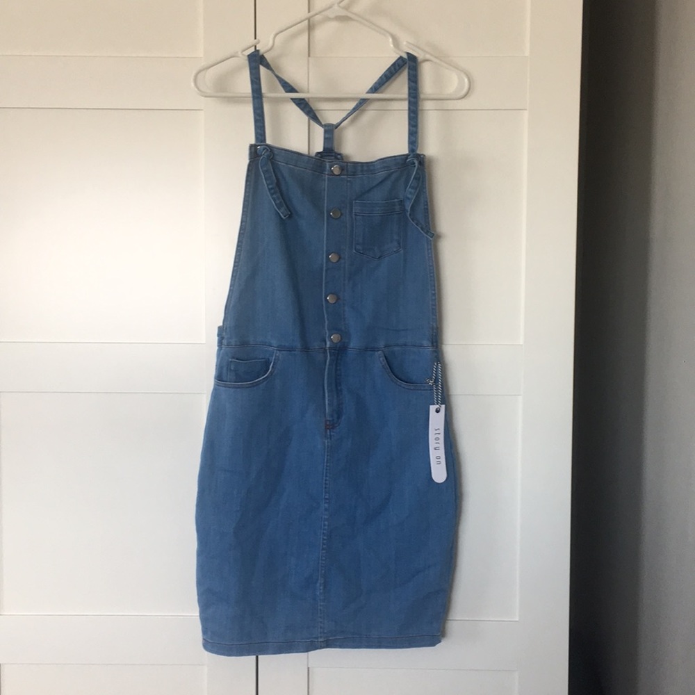 NWT Jean overall dress
